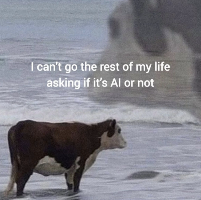 anti-AI cow